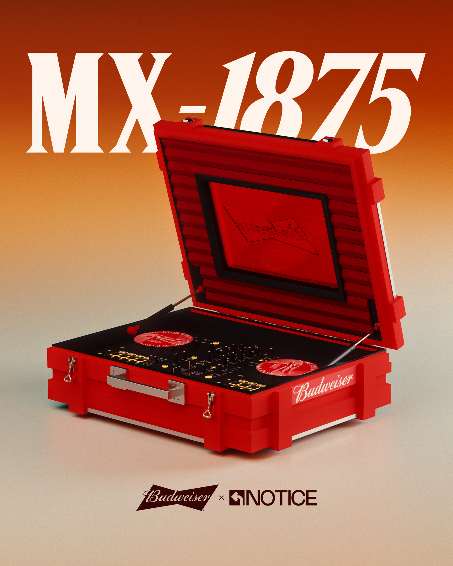 MX1876 - budweiser X notice