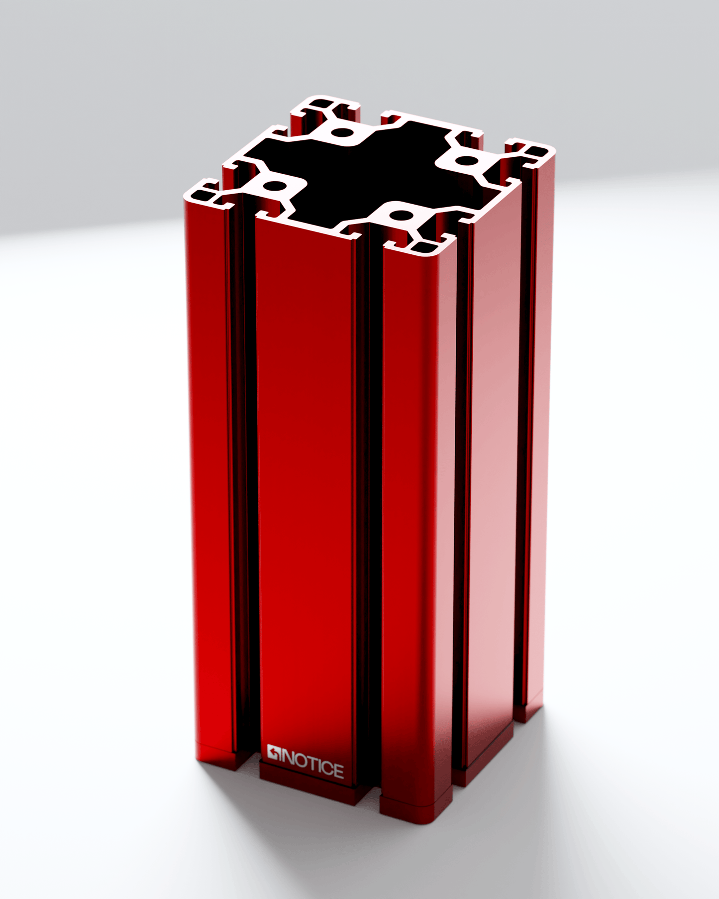 EXTRUSION VASE - RED - Notice