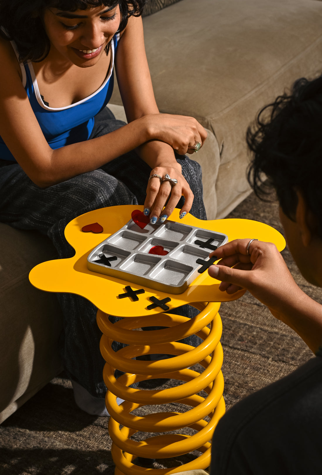 HEARTS AND CROSSES TRAY
