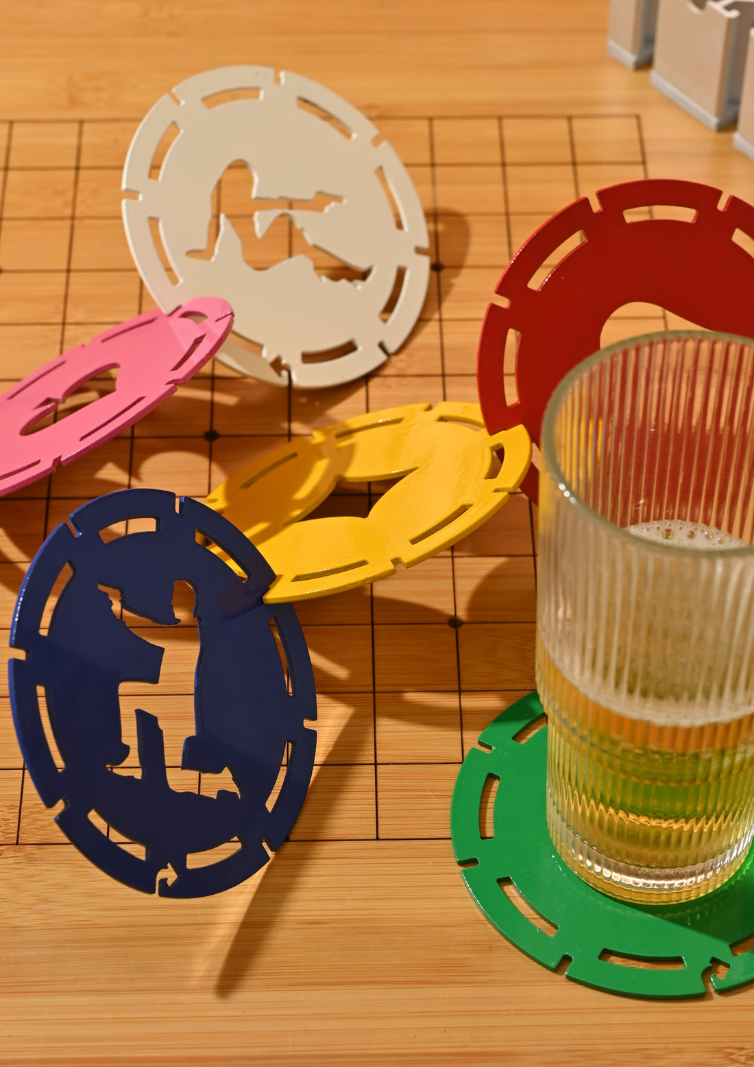 POKER TAZO COASTERS