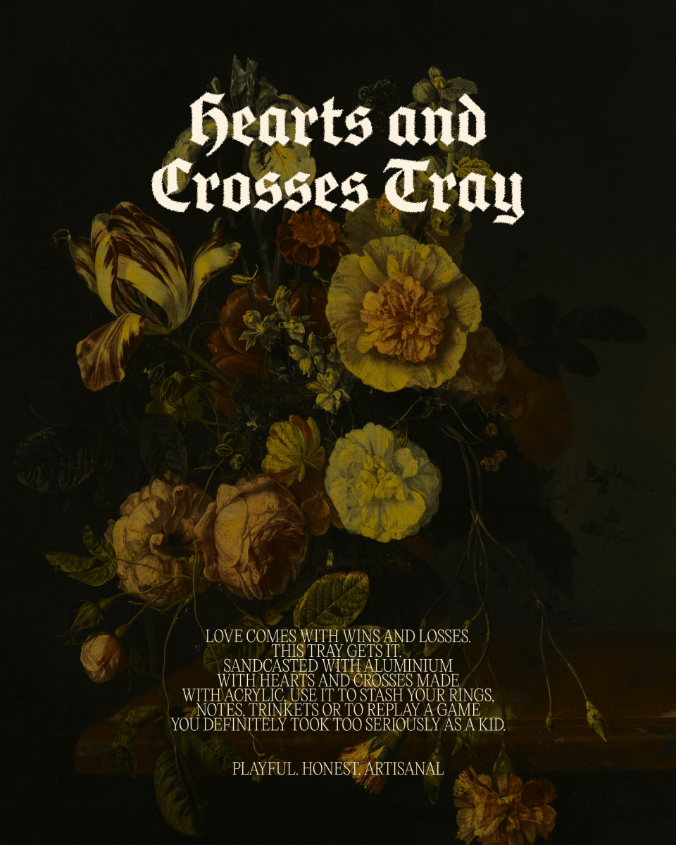 HEARTS AND CROSSES TRAY