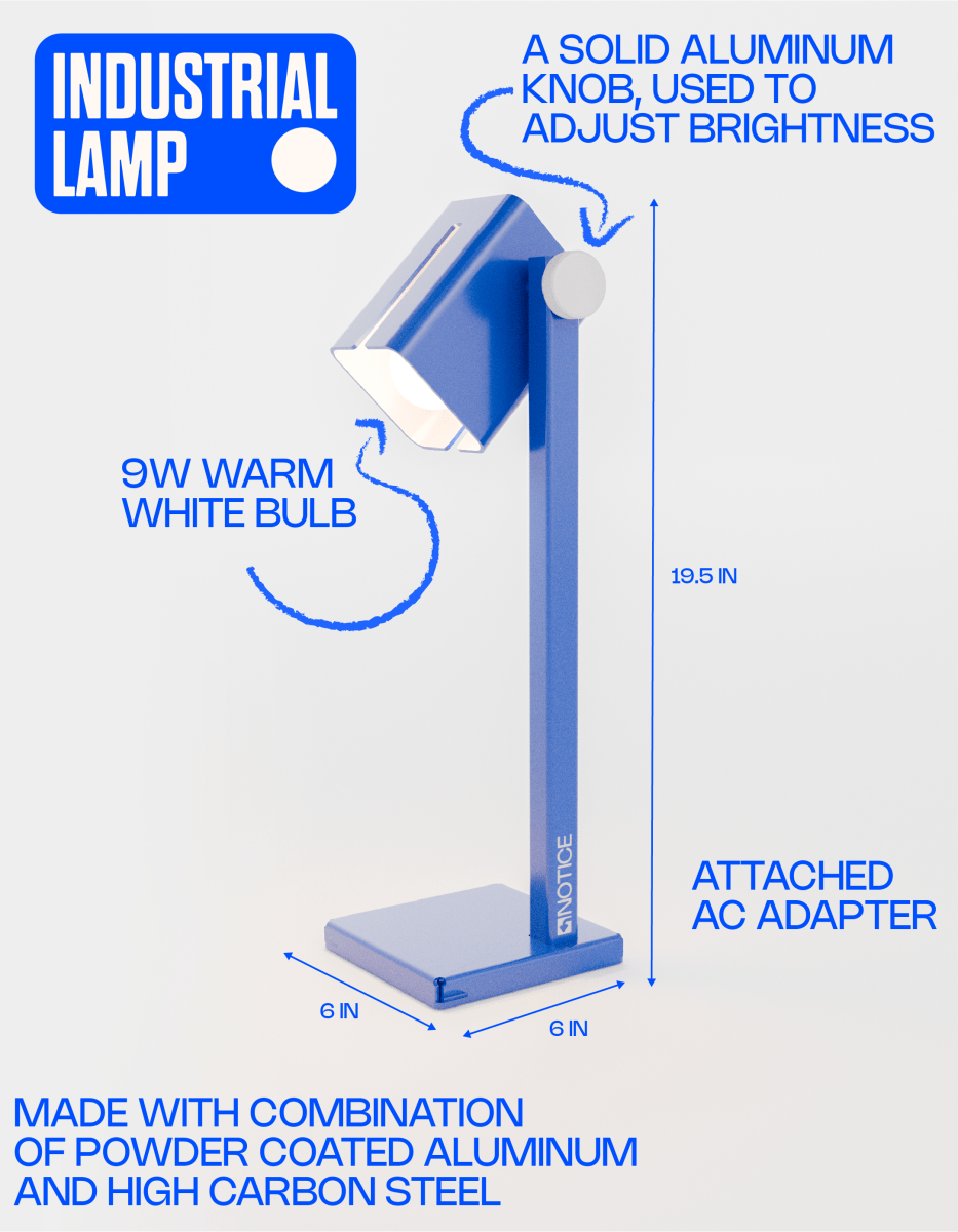 INDUSTRIAL LAMP - Notice