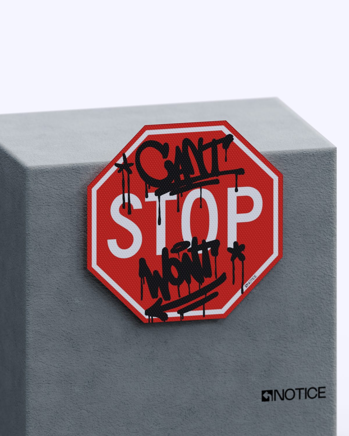 Rebel Decor: Notice Original Stop Sign | Unique Wall Art