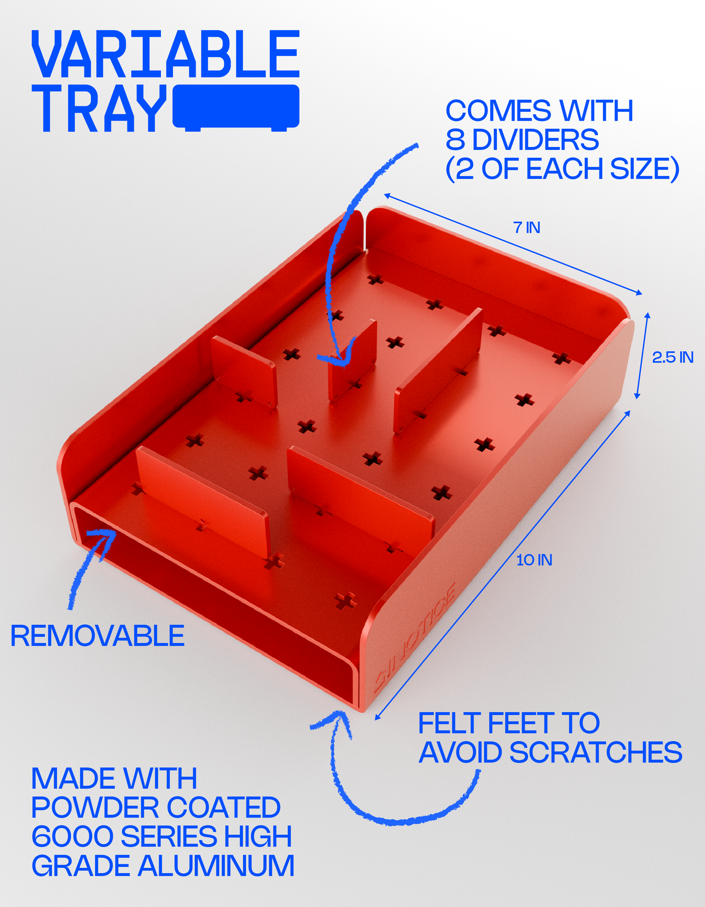 VARIABLE TRAY